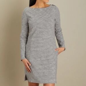 NWT Duluth Trading Women's Plus Striped Ponte Pro Dress 3X